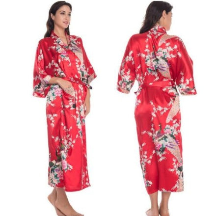 Satin Robes for Brides Wedding Robe Sleepwear Silk Ooho