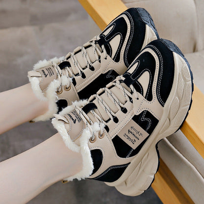 Winter Thermal Fleece-lined Sneakers Women Ooho