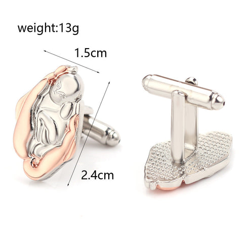 Two-Color Cufflinks New Fashion Fashionable Cufflinks Ooho
