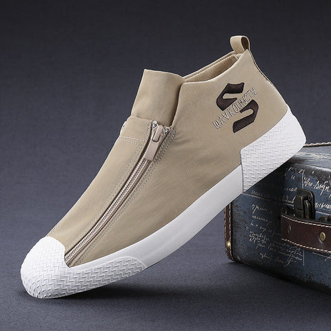 Casual Trendy Shoes Old Beijing Slip-on Canvas Shoes Men's Sneakers Umbrella Cloth Ooho