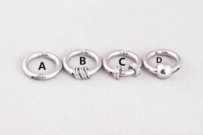 Titanium Steel Male Non Pierced Earring Ear Clip Magnet False Earrings Ooho