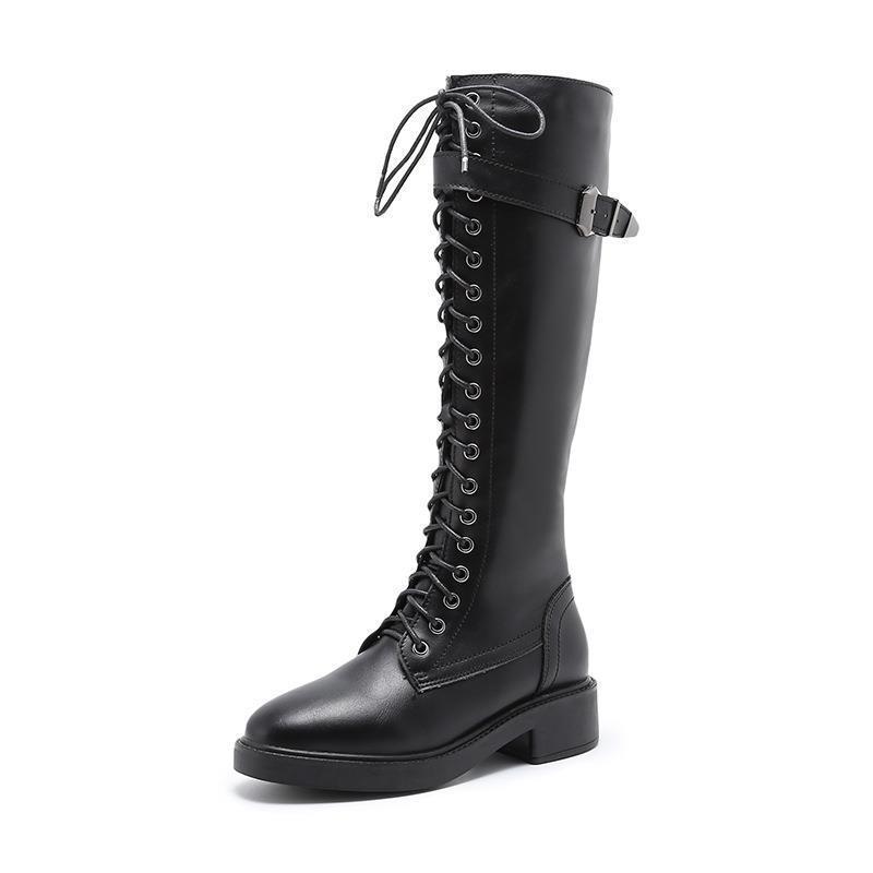 Women Long Boots High Boots Flat Boots Big Size Ooho