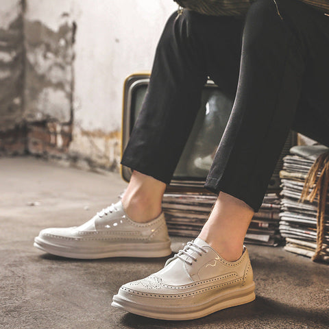 Mens Business Casual Korean Style Trendy British Mens Shoes Ooho