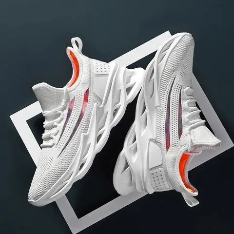 Flying Woven Casual Sports Shoes All-Match White Shoes Tide Shoes Ooho