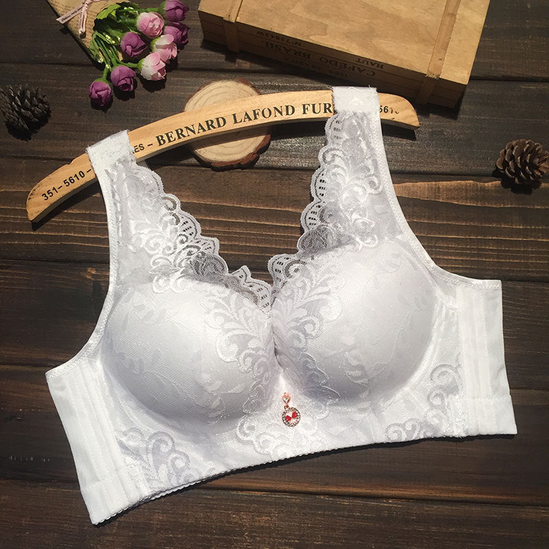 Oversized Bra Centerless Underwire Bra Wide Strap Adjuster Thin Large Cup Bra Ooho