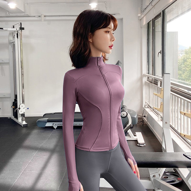 Women’s Summer Sun Protection Yoga Jacket – Lightweight Sports Coat for Outdoor Fitness Ooho