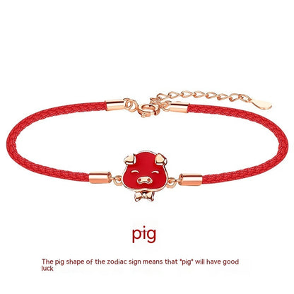 Zodiac Red Rope Bracelet For Women Ooho