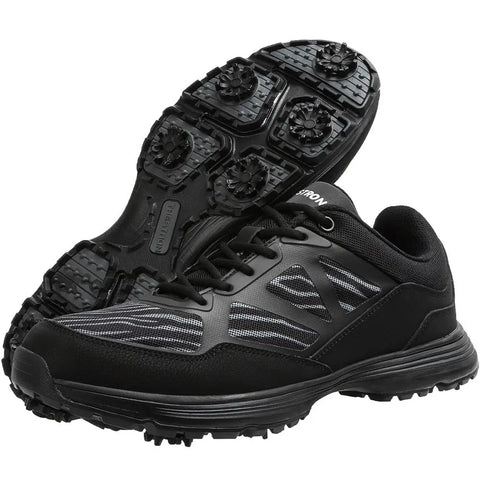 Waterproof Large Size Men's Golf Shoes With Nails For Sports And Leisure Golf Shoes Ooho 
