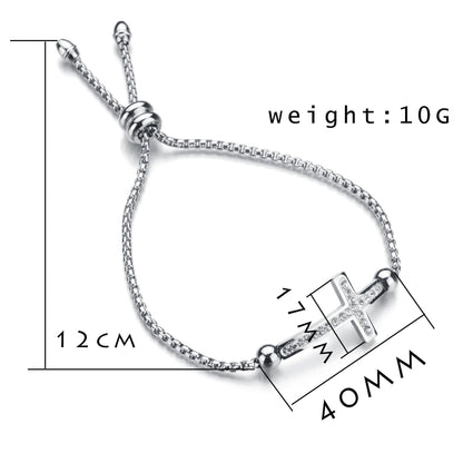 Micro Rhinestone Adjustable Bracelet For Women Ooho