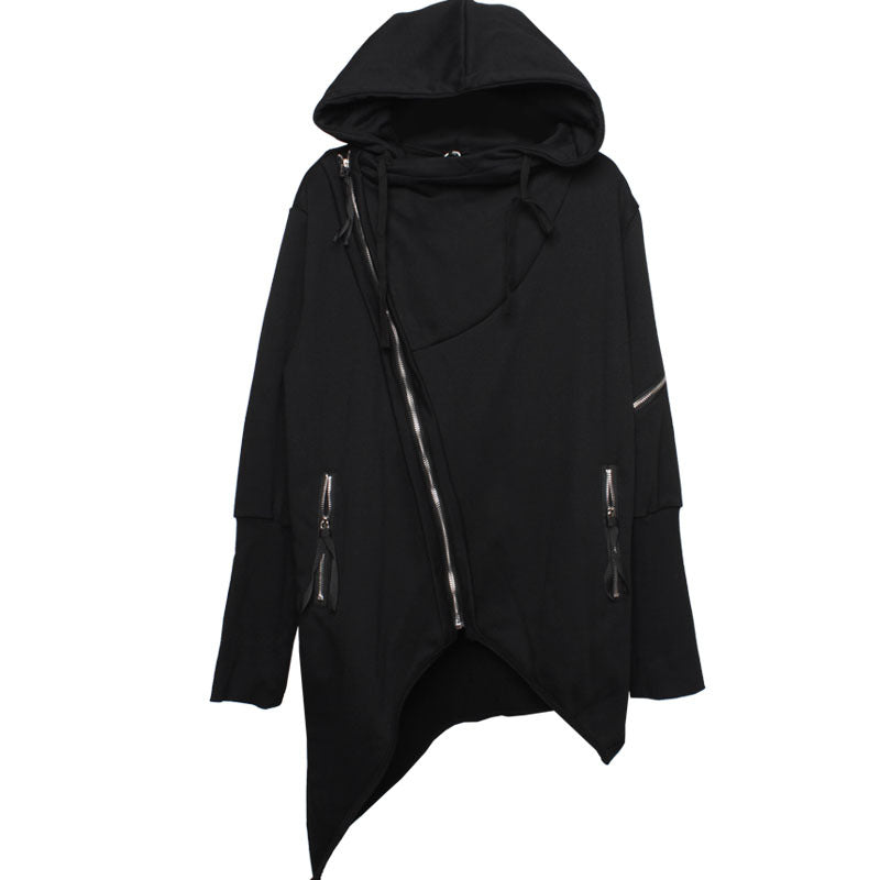 Dark Asymmetric Design Coat Gothic Trench Coat Men Ooho