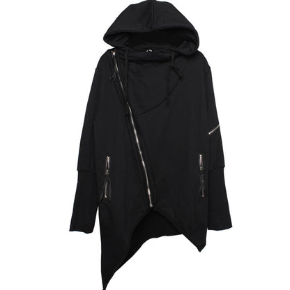 Dark Asymmetric Design Coat Gothic Trench Coat Men Ooho