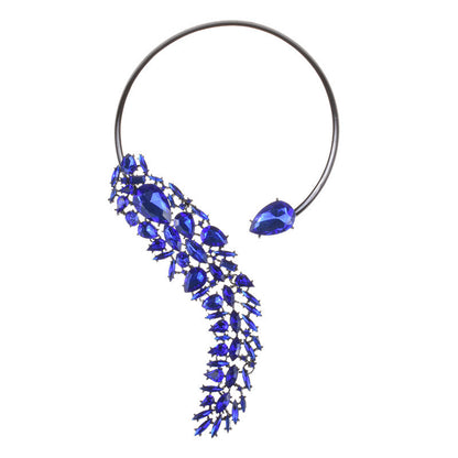 Colorful Rhinestones Chokers Necklaces Fashion Trend Crystals Necklaces Fine Jewelry Accessories for Women Ooho