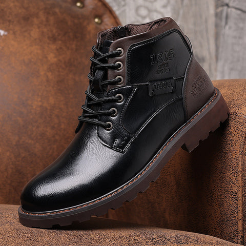 Men's Boots Motorcycle Boots Mid-calf Ooho