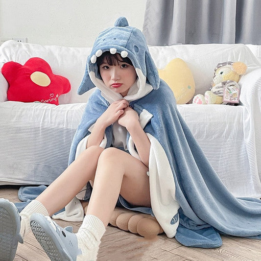 Women's Cape Style Hooded Nightgown – Cozy & Elegant Sleepwear for All Seasons Ooho