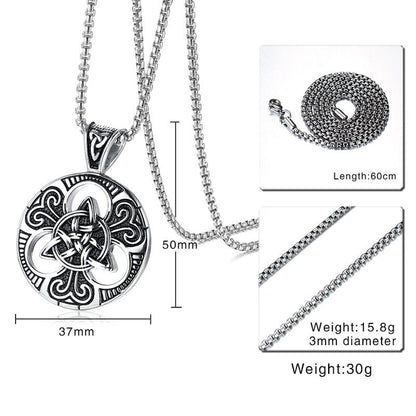 Vintage male concentric knot necklace Ooho