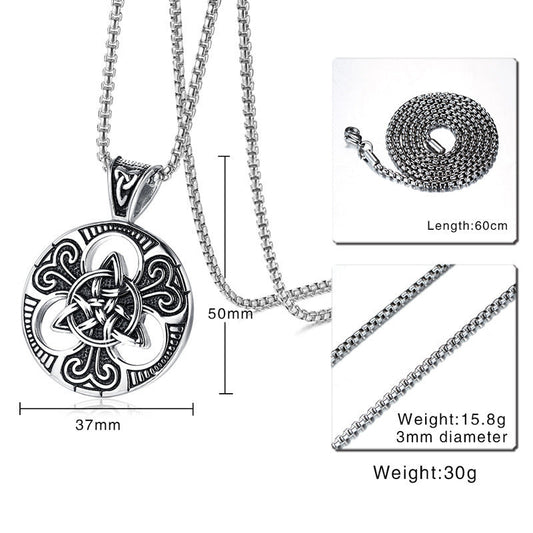 Vintage male concentric knot necklace Ooho