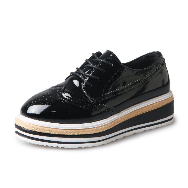 Bullock Carved Oxford Platform Shoes Ooho