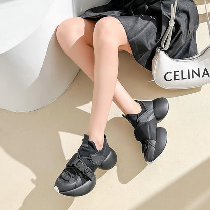 Ins Summer Breathable Mesh Leather Casual Sneakers For Women Ooho