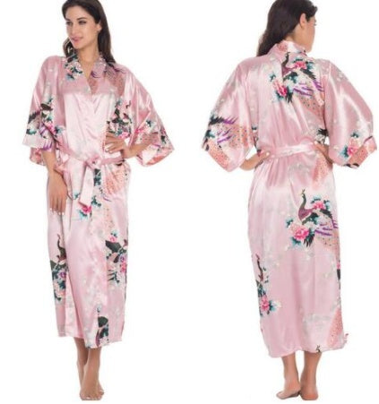 Satin Robes for Brides Wedding Robe Sleepwear Silk Ooho