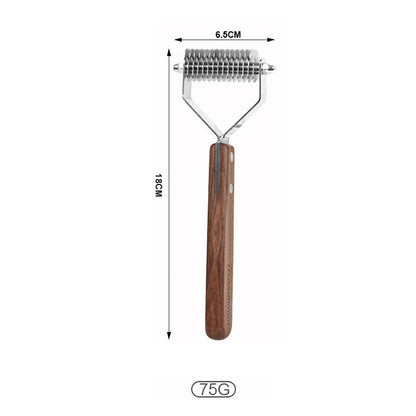 Pet Comb Solid Wood Antique Hair Removing Products Ooho