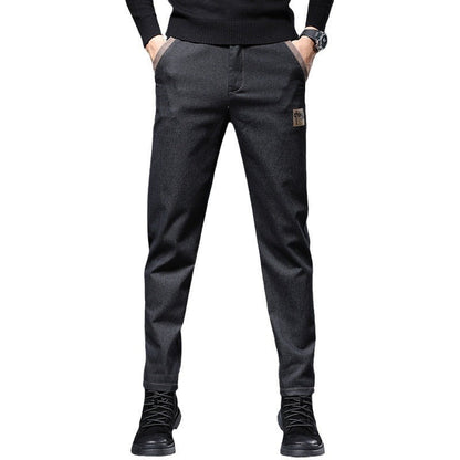 Embroidery Trend Slim Straight Pants Men Ooho