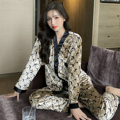 Men Plaid Thin Cardigan Pajama Set Ooho