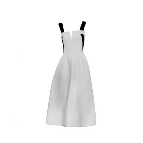Mini French Dress Midi Party White Dress Ooho