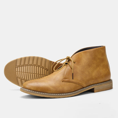 Men's Workwear Boots Retro Color Brushed Large Size Desert Boots Men Ooho