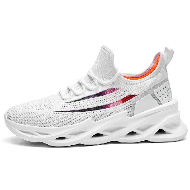 Flying Woven Casual Sports Shoes All-Match White Shoes Tide Shoes Ooho