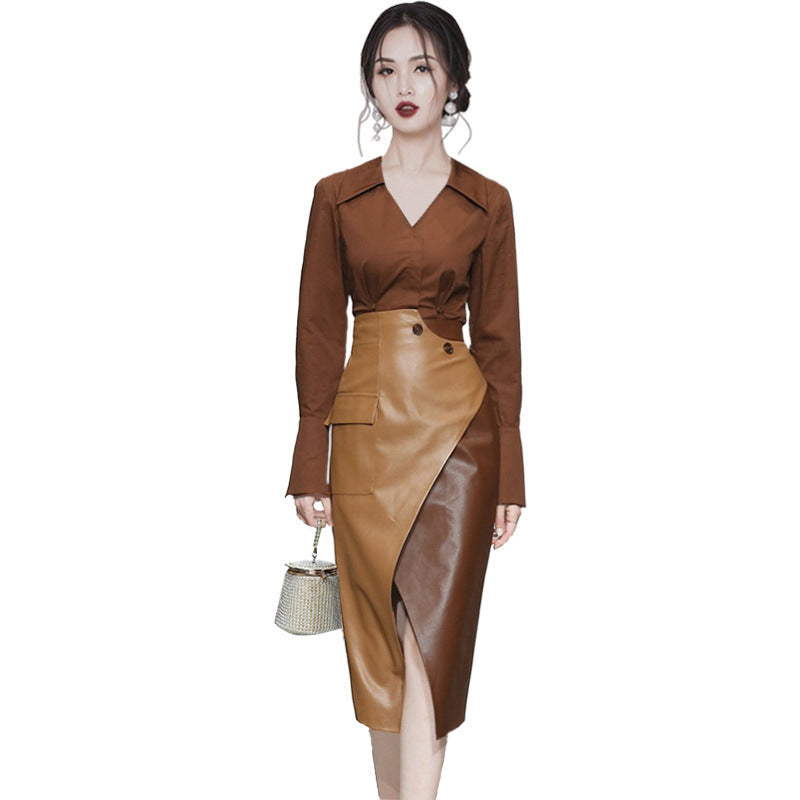Autumn Two-Piece Professional Suit for Women | Elegant Skirt Set for Business Ooho