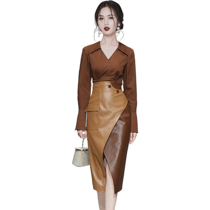 Autumn Two-Piece Professional Suit for Women | Elegant Skirt Set for Business Ooho