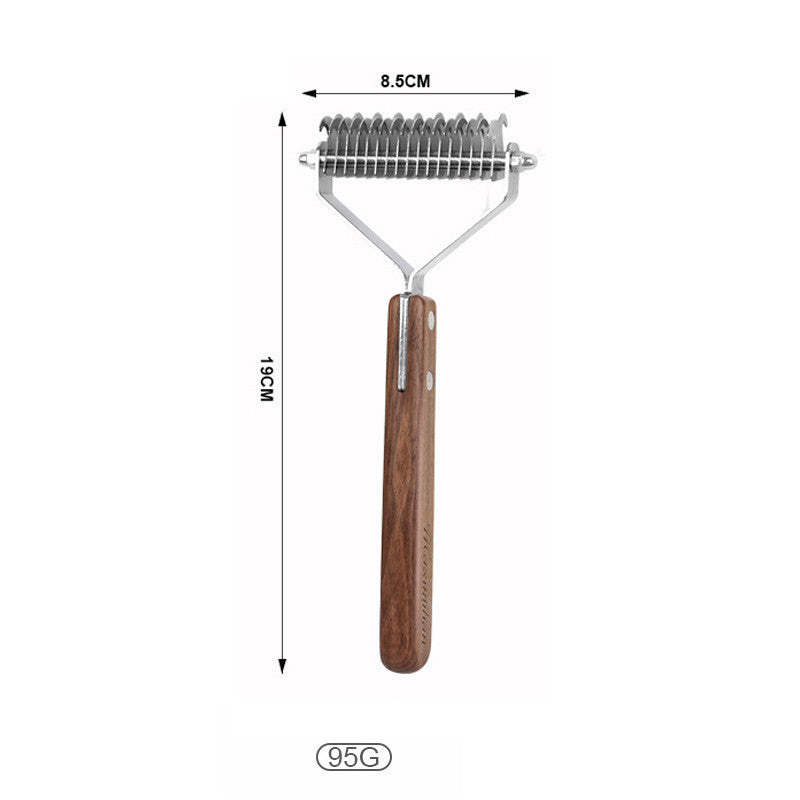 Pet Comb Solid Wood Antique Hair Removing Products Ooho