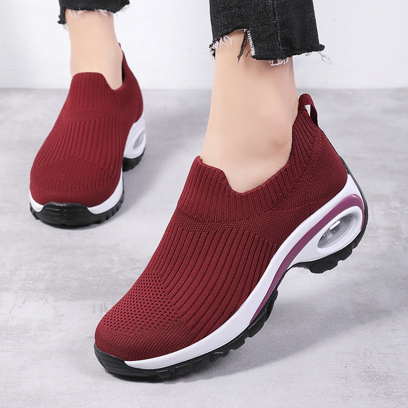 Sneakers Women Air Cushion Mesh Breathable Running Sports Shoes Ooho