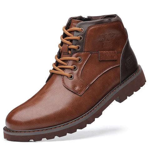 Men's Boots Motorcycle Boots Mid-calf Ooho 