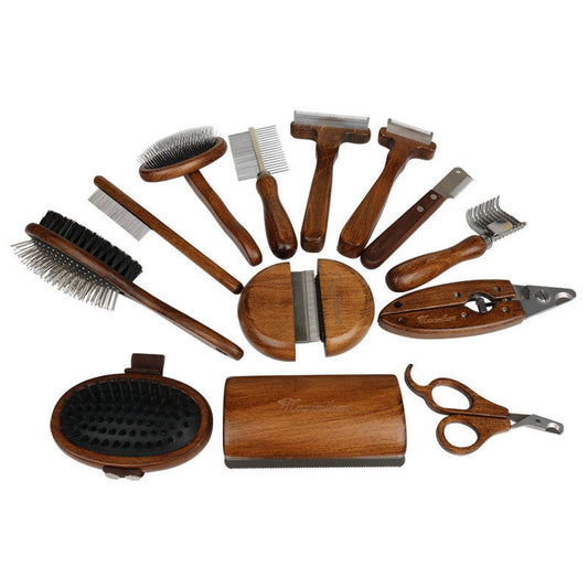 Pet Comb Solid Wood Antique Hair Removing Products Ooho