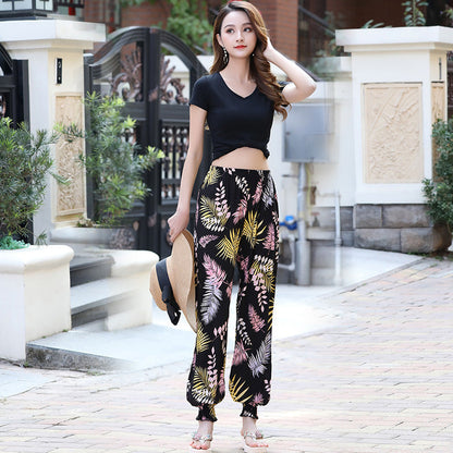 Women’s Cotton Silk Lantern Beach Shorts | Casual Lightweight Summer Shorts Ooho