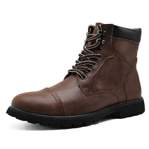 Fall Winter Men Boots British Style Ooho 
