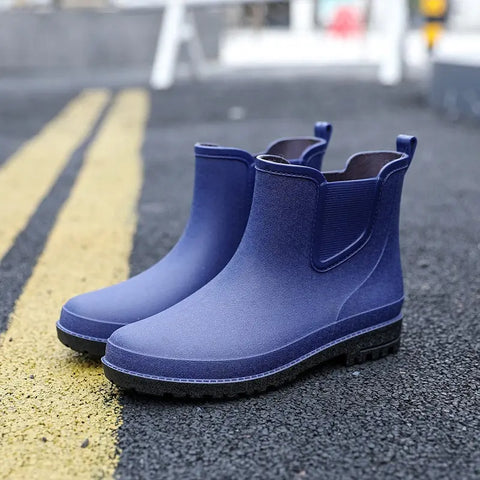 Short Tube Water Shoes Men Rain Boots Autumn And Winter Ooho 