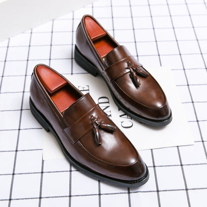 Casual Men Loafers Classic Tassel Men Leather Shoes Wedding Men Dress Ooho