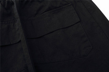 Solid Color Multi-pocket Cargo Pants Men Ooho