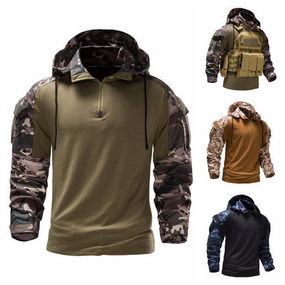 Men's Military Field Outdoor Camouflage Jacket Detachable Ooho