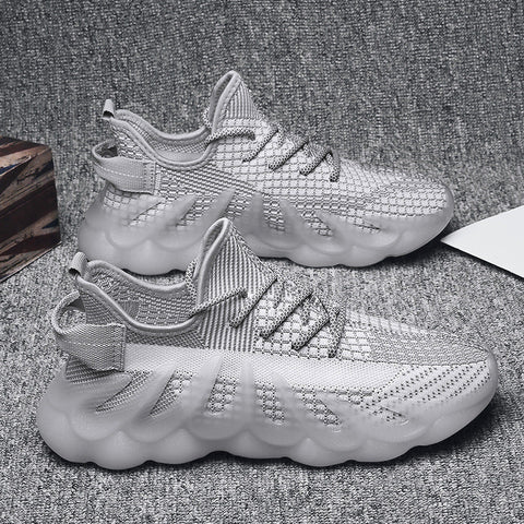 Fashion Sneakers With Wave Sole Cool Sports Shoes Men Ooho