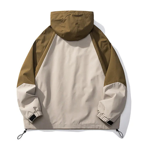 Fashion Colorblock Shell Jacket Men Ooho