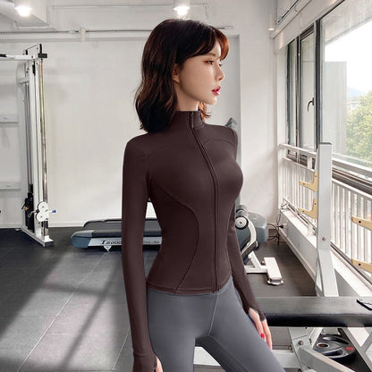 Women’s Summer Sun Protection Yoga Jacket – Lightweight Sports Coat for Outdoor Fitness Ooho