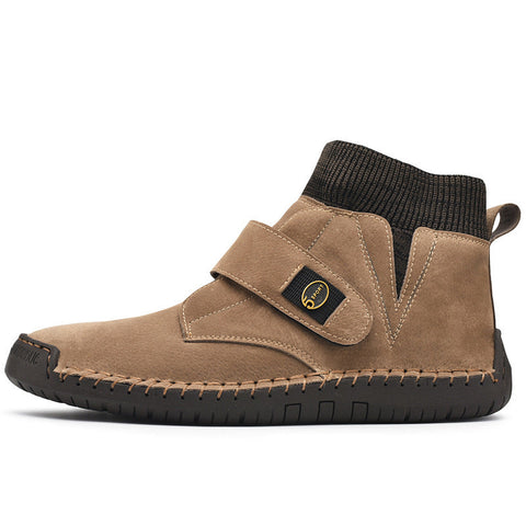 Velcro Shoes Men Ankle Boots Winter Sock Trainer Boots High Quality Ooho
