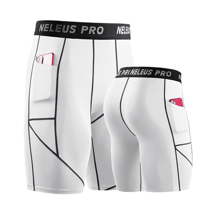 Men Outdoor Running Shorts Male Board GYM Exercise Fitness Leggings Ooho