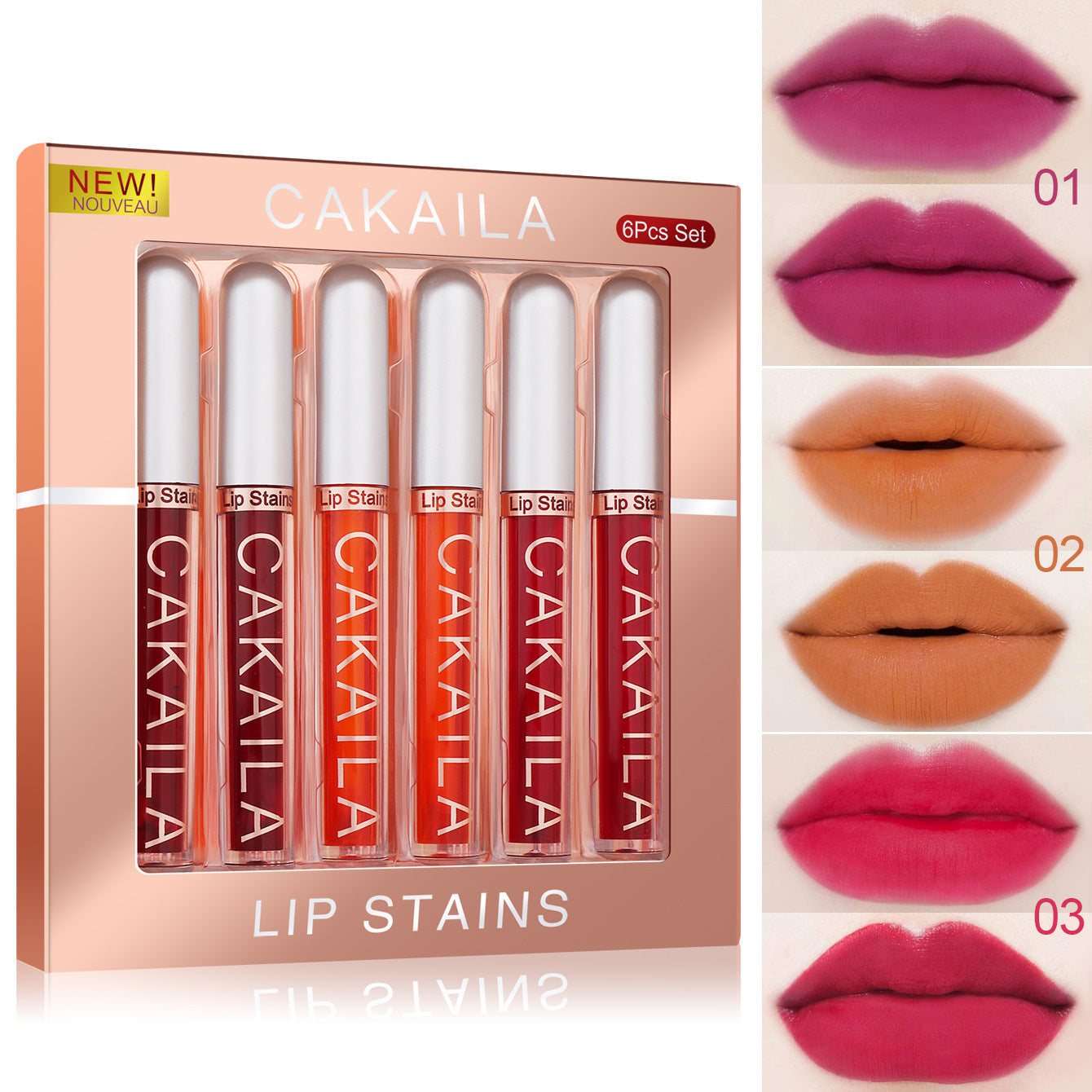 Fashion Women Multicolor Lipstick Water Set Ooho