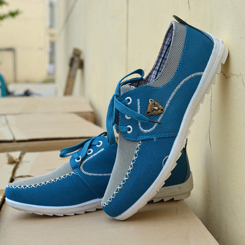 Men's casual canvas shoes Korean version of the trend of students large size canvas shoes Ooho