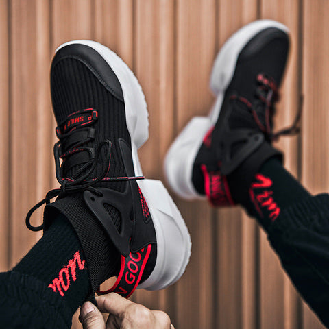 Flying knit socks basketball shoes men Ooho
