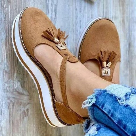 Tassel Flats Shoes Women Spring Summer Sandals Ooho